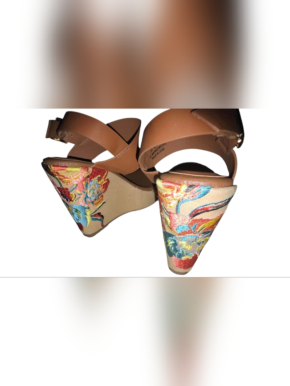Women’s Tan Double-Strap Ankle Buckle Sandals